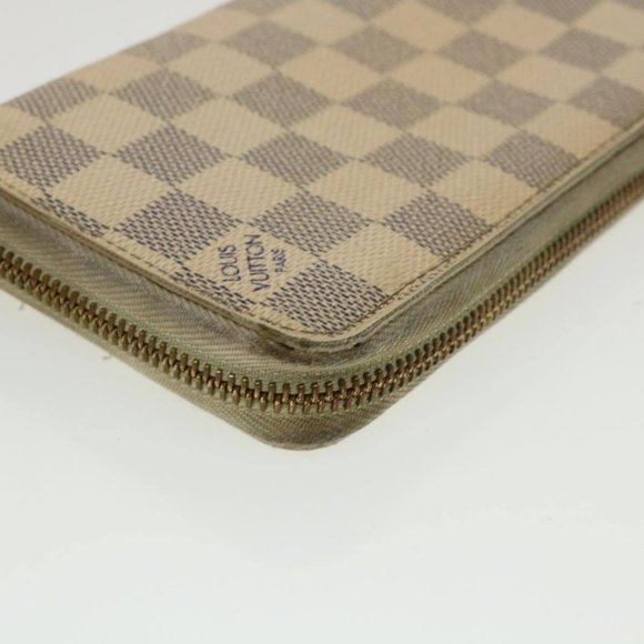 LOUIS VUITTON Damier Azur Zippy Wallet Long Wallet LV Auth th3350 - Picture 8 of 16
